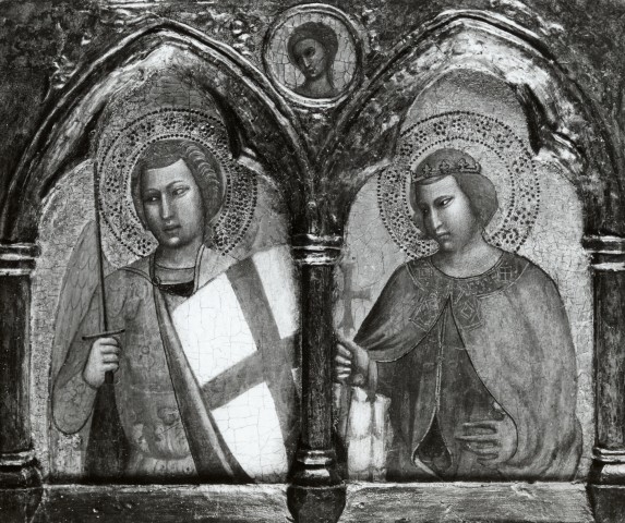 Anonimo — Antonio Veneziano (Antonio di Francesco) - sec. XIV - San Michele Arcangelo e santo principe (Miniato?) — insieme